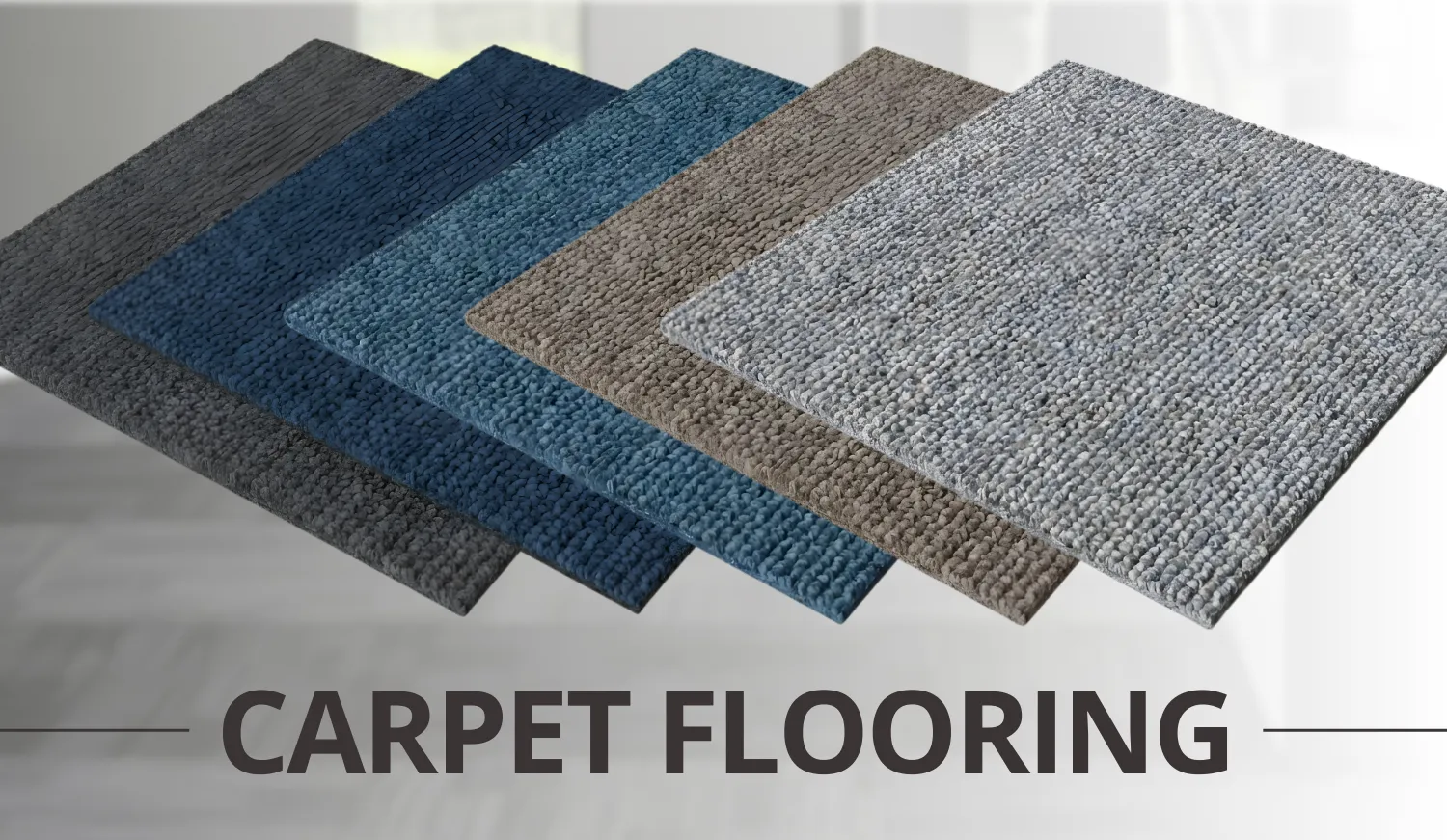 พรมปูพื้นแบบพรมแผ่นและพรมม้วน