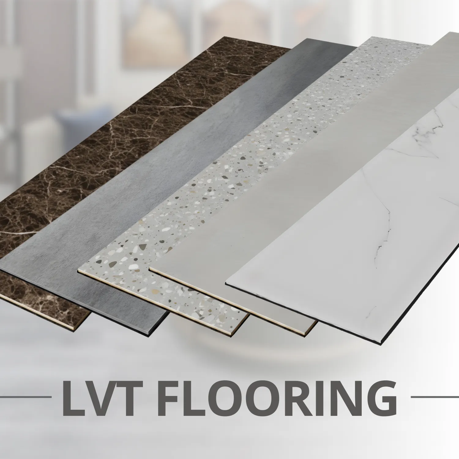 กระเบื้องยาง LVT ลายไม้และลายหิน