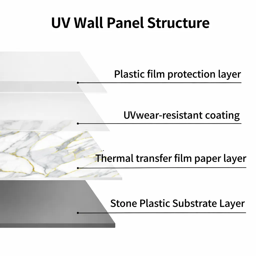 UV Wall Panel Structure (4 Layers)